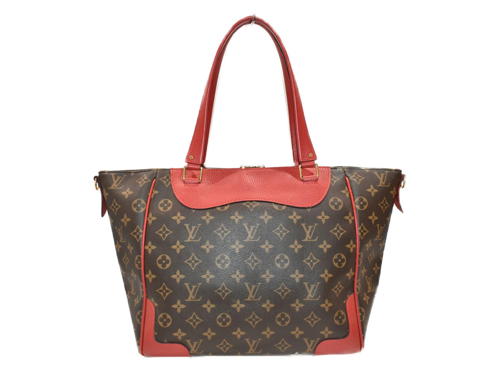 Louis Vuitton Bag Red Canvas Handbag Monogram Estrella